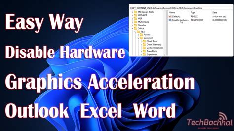 Disable Hardware Graphics Acceleration Outlook Excel Word Fix Youtube