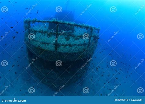 Shipwreck in the Mediterranean Sea Stock Photo - Image of blue, minorca ...