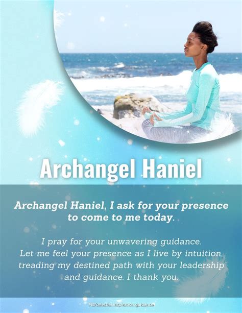 Prayer To Archangel Haniel Archangel Haniel Archangels Angel Guidance