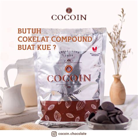 Jual Cocoin Dark Compound Dark Compound Chocolate Coin Kg Coklat