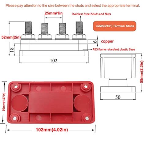 Gloaso 300 Busbars With Cover 12V 48V DC Copper Manufactured High