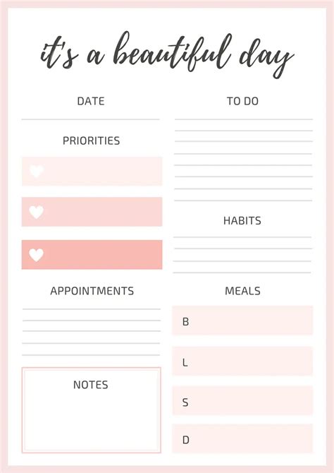 10 Beautiful Free Printable Planners