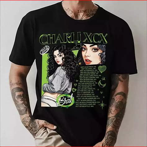 Charli XCX 360 Shirt ,Brat Tour Merch, Charli Xcx Tour Merch - Walmart.com