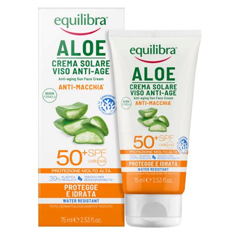 Equilibra Aloe Crema Solare Viso Anti Age Spf Da Ml