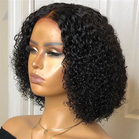 Ainizi Unprocessed Virgin Brazilian Human Hair Wigs Kinky Curly Best