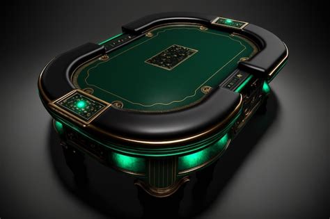 Premium Photo | 3D technology modern poker table