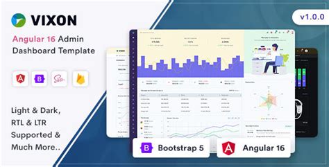 Vixon Angular 16 Admin Dashboard Template ThemeMag