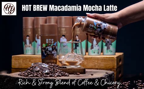 HY HOT BREW Macadamia Mocha Latte Medium Roasted Ground Coffee Beans