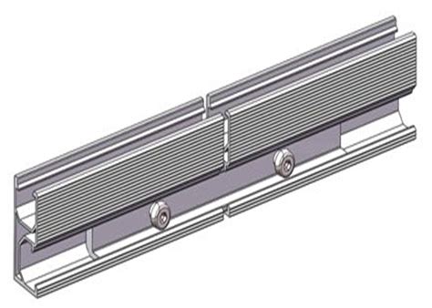 Solar Panel Mounting System Extruded Aluminum Rail Anodized Aluminium