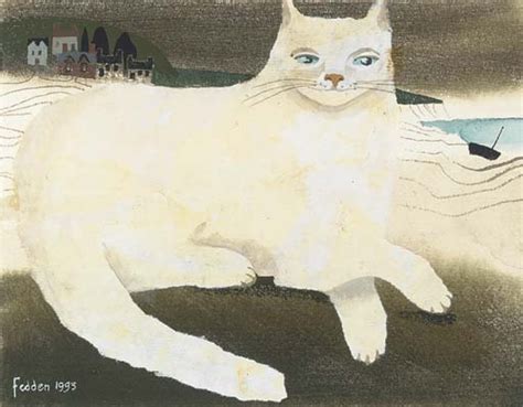 Mary Fedden Cat Along The Shore 1993 MutualArt