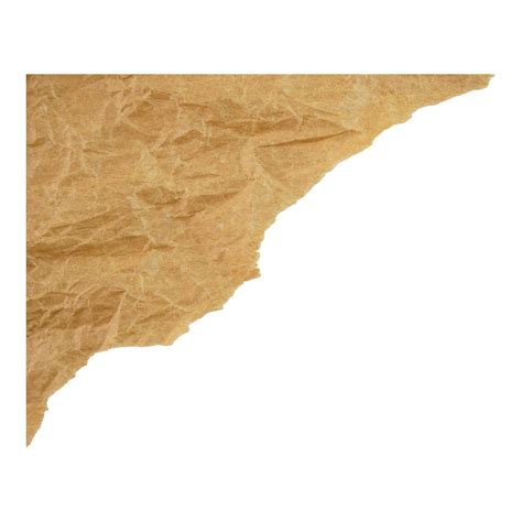 Corner Ripped Crumpled Brown Paper 25351803 PNG