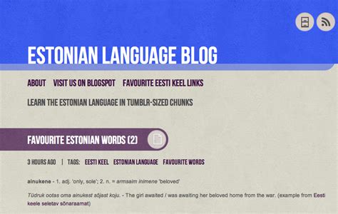 The Estonian Language Blog