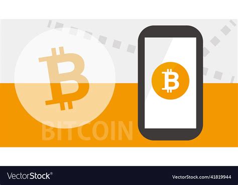 Smartphones And Bitcoin Of Digital Payment Vector Image