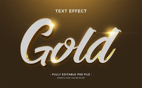 Premium Psd Gold Text Effect