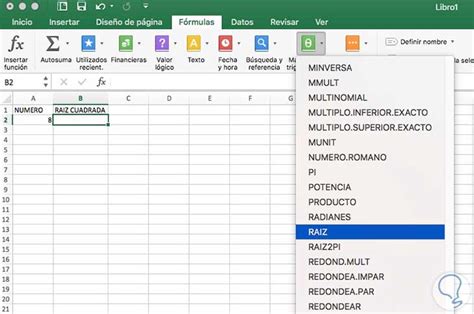 Como Calcular Raiz No Excel