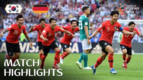 Korea Republic V Germany 2018 FIFA World Cup Match Highlights YouTube