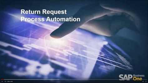 Sap Business One Web Client Return Request Workflow Automation Youtube