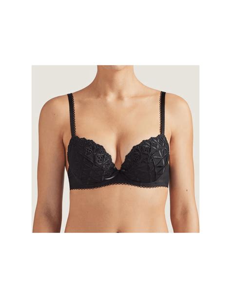 Soutien Gorge Push Up Coton Bahia Et Moi Aubade Noir