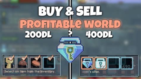 BUY SELL World In 1 Day 200DL To 400DL In 1 Vidio Growtopia YouTube