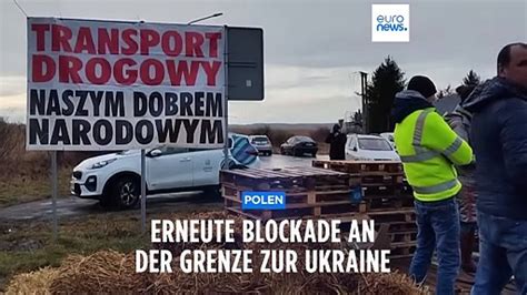 Bauern Protest Erneute Blockade an polnischem Grenzübergang zur