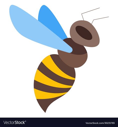 Bee Royalty Free Vector Image Vectorstock