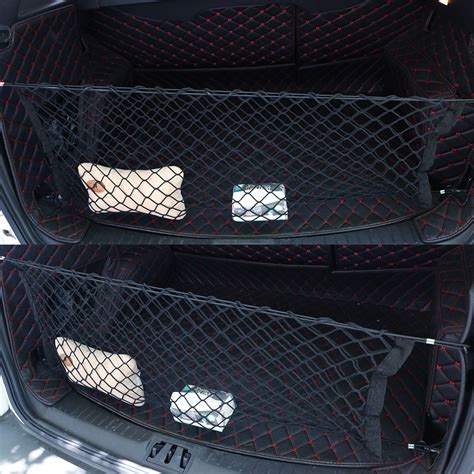 90x40cm/110x50cm Car Trunk Storage Net Bag Cargo Luggage Nylon Elastic ...