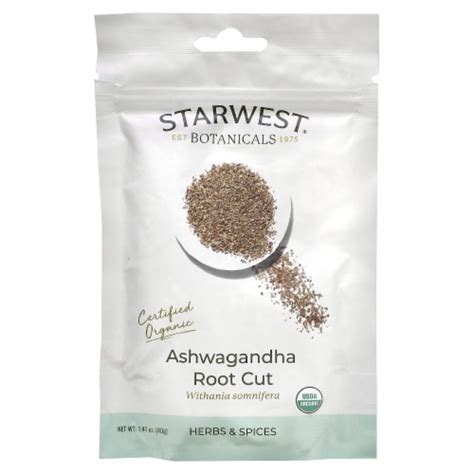 Starwest Botanicals Organic Ashwagandha Root Cut Oz G