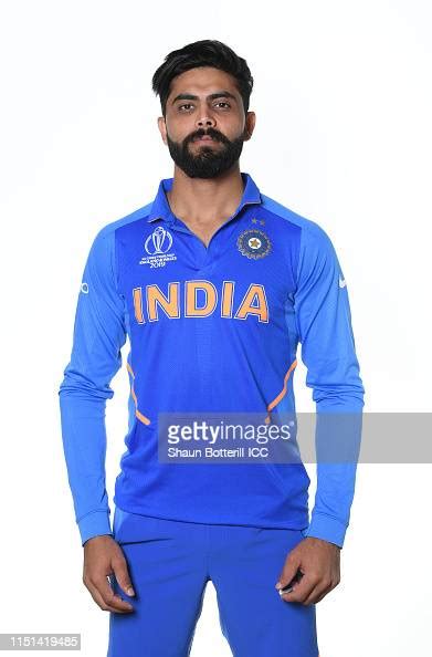 Ravindra Jadeja Of India Poses For A Portrait Prior To The Icc News