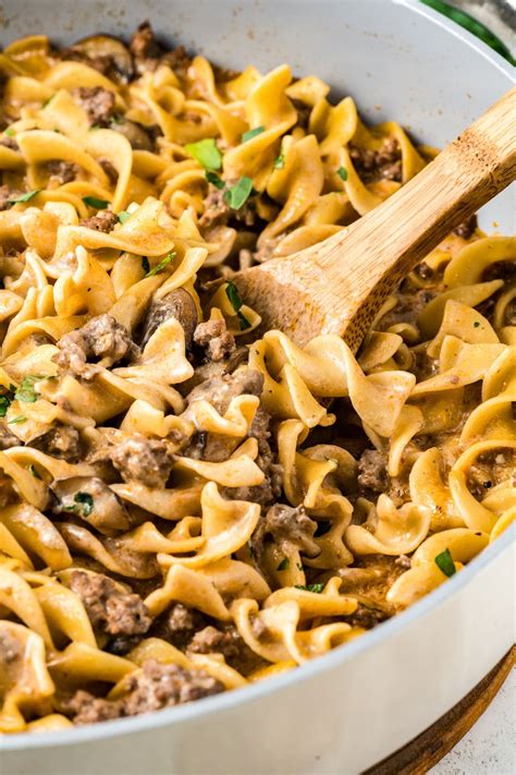 Easy Ground Beef Stroganoff The Novice Chef