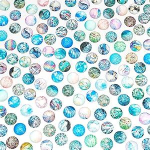 Amazon Ph Pandahall Pcs Mm Glass Cabochons Styles Marble