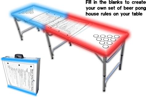 8 Foot Professional Beer Pong Table Wcup Holes And Led Glow