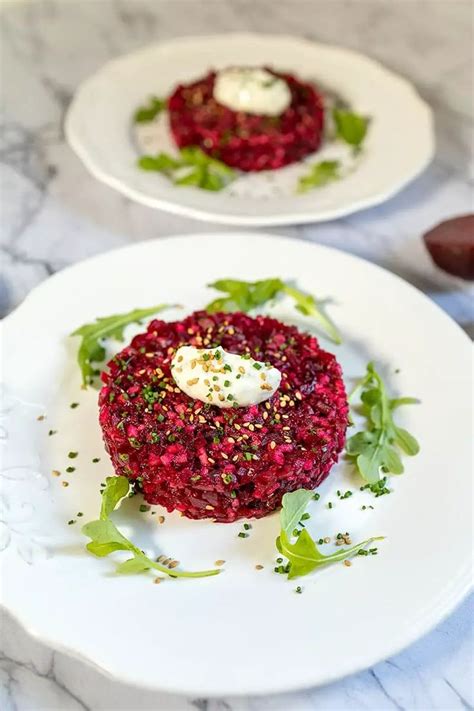 Vegetarische Rode Bieten Tartaar Met Kappertjes Ohmydish Recept In