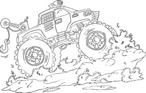 Monster Truck Race Coloring Pages