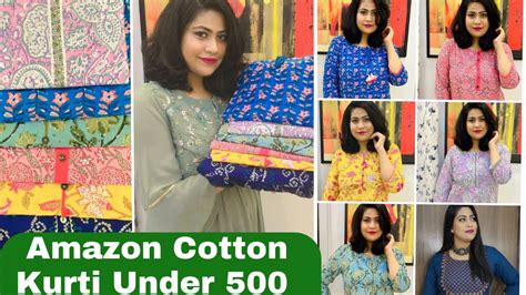 Amazon Kurta Set Haul Cotton Kurta Set Haul Kurti Under Rupees