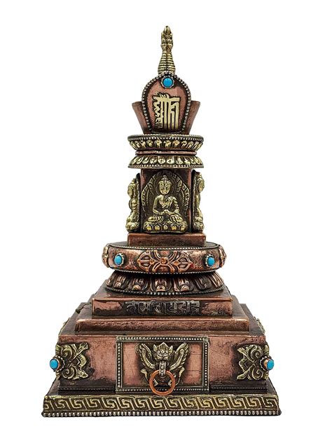 Buddhist Handmade Statue Of Stupa, Sand Casting, stone Setting | Price ...