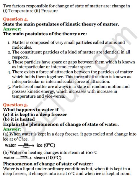 Selina Concise Chemistry Class 8 Icse Solutions Chapter 1 Matter Cbse