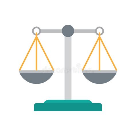 Scales Of Justice Icon Stock Vector Illustration Of Scale