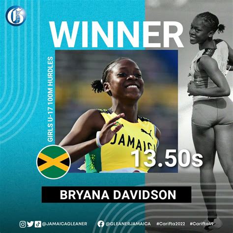 Jamaica Gleaner On Twitter Big Smiles From Jamaicas Bryana Davidson