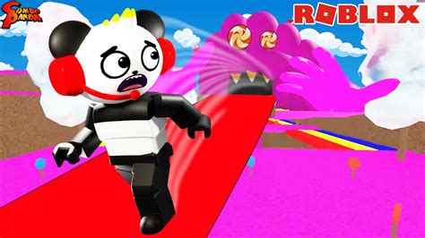 Super Boss Mode Combo Panda Lets Play Roblox Escape Candy Monster