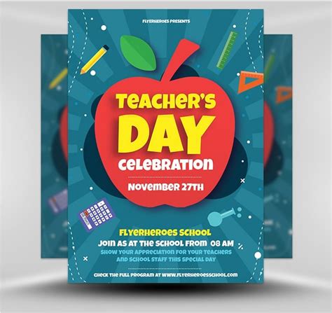 Teachers Day Flyer 01 - FlyerHeroes