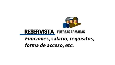 Convocadas 300 plazas de Reservista voluntario: funciones, salario ...