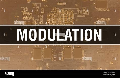 Illustration Du Concept De Modulation Utilisant La Puce D Ordinateur