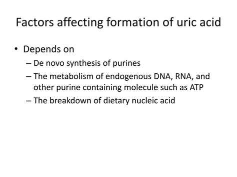 Creatinine Metabolism Uric Acid Biosynthesis And Melanin Synthesis Pptx