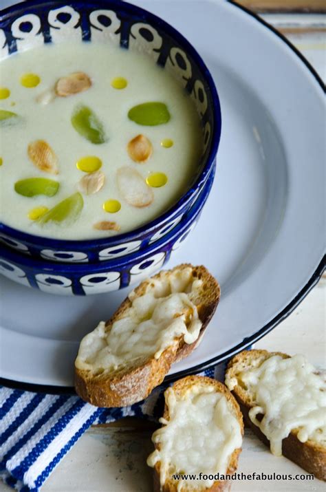 Ajoblanco White Gazpacho With Goat Cheese Croutons