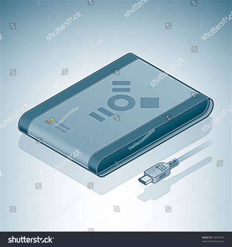 Portable Hard Disk Drive (Firewire) - Royalty Free Stock Vector ...