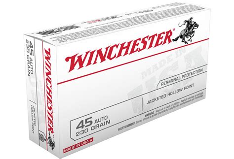 Winchester USA45JHP 45 Auto 230 Gr JHP 50 Box Sportsman S Outdoor