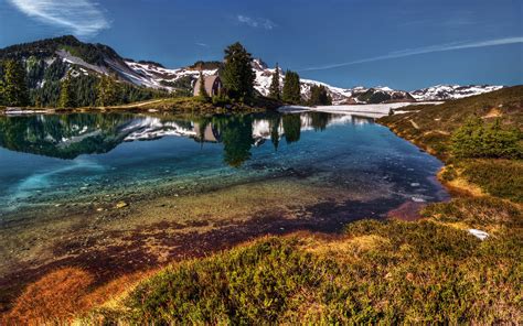 Wallpaper Landscape Sea Bay Hill Lake Nature Shore Reflection