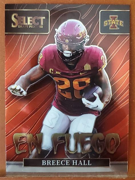 2022 Select Draft Picks En Fuego Breece Hall IOWA STATE EBay