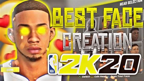 Best Face Creation In Nba 2k 20 Roadto100 Youtube