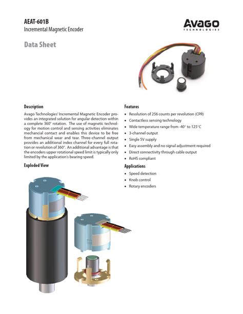 AEAT 6010 Datasheet Pdf AVAGO TECHNOLOGIES LIMITED